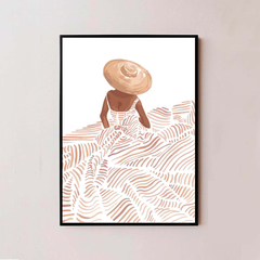 Tranh Canvas Tông Nâu Trầm Treo Tường - Thiết Kế Sang Trọng, Đơn Giản Cho Không Gian Sống ấm áp, Phong Cách Hiện Đại