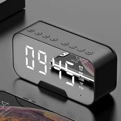 Loa Bluetooth G10 Tích Hợp Đồng Hồ Mặt Tráng Gương - Kiêm Đồng Hồ, Báo Thức, Chất Âm Sống Động, Thích Hợp Đi Picnic, Du Lịch