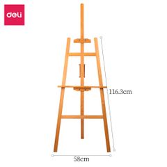 Giá Vẽ Tranh Bằng Gỗ Deli - Kệ Trưng Bày Mẫu Chắc Chắn, Dễ Dàng Điều Chỉnh Cho Nghệ Sĩ Tại Nhà