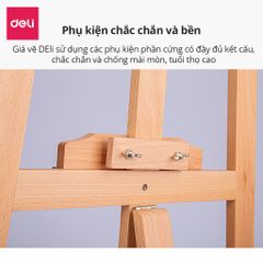 Giá Vẽ Tranh Bằng Gỗ Deli - Kệ Trưng Bày Mẫu Chắc Chắn, Dễ Dàng Điều Chỉnh Cho Nghệ Sĩ Tại Nhà