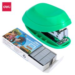 Dập Ghim Mini Deli E0220 (#10) - Tiện Dụng, Màu Sắc Đầy Hấp Dẫn, Phù Hợp Cho Văn Phòng Và Học Tập