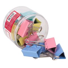 Hộp 12 kẹp bướm văn phòng nhiều màu 51mm Deli E8551A - Kẹp giấy siêu bền cho tài liệu, đồ dùng học tập và công sở.