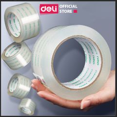 Băng Dính Deli Chống Thấm Siêu Mỏng 45mm x 60m - Băng Keo Đóng Gói Độ Dính Cao Chuyên Dụng Văn Phòng Phẩm
