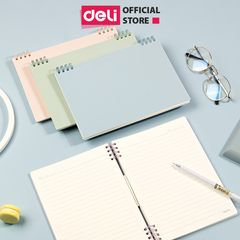 Sổ Tay Ghi Chép Deli A5 B5 Pastel 24202/24203 - Sổ Gáy Xoắn Chất Lượng, Phù Hợp Cho Tất Cả Mọi Đối Tượng