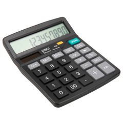 Máy Tính Để Bàn Deli E837 - 12 Số Kim Loại Siêu Bền, Màn Hình LCD Lớn, Dụng Cụ Học Tập Tiện Lợi, Quà Tặng Hữu Ích