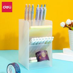 Ống Cắm Bút Deli 8934/8935/8936 - Đồ Dùng Văn Phòng Siêu Bền, Trang Trí Gọn Gàng Góc Học Tập, Chất Liệu Nhựa Cao Cấp
