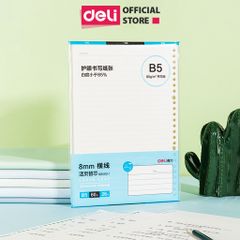 Lõi giấy thay thế sổ A5 B5 Deli - Kẻ ngang, ô vuông NA560/NB560, 60 trang cho văn phòng và học tập