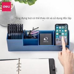 Set Giá Tài Liệu 4 Ngăn Kèm Hộp Bút Deli 78981 - Đựng Tài Liệu Cao Cấp, Nhựa PP Bền Chắc, Thiết Kế Đa Năng, Siêu Bền