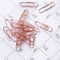 Bộ phụ kiện kẹp giấy Deli mạ vàng hồng 78553 - Đa chức năng kẹp tài liệu văn phòng sang trọng, phong cách quý phái.