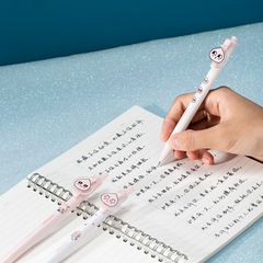 Bộ 3 bút bi gel đen 0.38mm Deli họa tiết Kakao Friends A487 - Bút viết dễ thương, phù hợp cho ghi chép và luyện chữ tự nhiên.