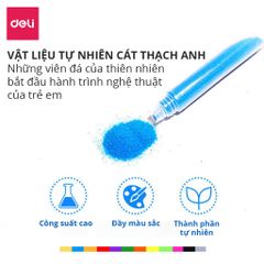 Bộ Tranh Cát 9 Tranh Deli 9674 - 12 Màu Sắc Tươi Sáng Cho Trẻ Em Sáng Tạo, Nghệ Thuật Vui Chơi An Toàn