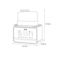 Máy Hâm Sữa Tiệt Trùng KUB 500W - Nhanh Chóng, An Toàn, Hâm Nóng Đến 37 Độ C, Tiệt Trùng Bình Sữa Và Luộc Trứng Thông Minh