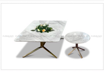Bàn Trà Boston 2 Bàn Asahi Nhật Bản - Thiết Kế Hiện Đại, Sang Trọng với Mặt Đá Marble và Gốm Cho Phòng Khách Thêm Đẳng Cấp