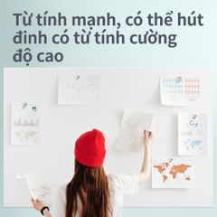 Bảng Từ Trắng Không Viền Deli 50007/50008 - Tiện Lợi, Có Thể Cắt Rời, Bám Dính Mọi Bề Mặt, Đồ Dùng Học Tập Thiết Thực