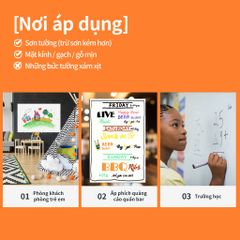 Bảng Từ Trắng Không Viền Deli 50007/50008 - Tiện Lợi, Có Thể Cắt Rời, Bám Dính Mọi Bề Mặt, Đồ Dùng Học Tập Thiết Thực
