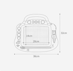 Bảng Vẽ Tự Xóa Có Máy Phát Nhạc KUB Cho Bé - Đồ Dùng Học Tập Thú Vị Giúp Bé Vừa Học Vừa Chơi, Khuyến Khích Sáng Tạo