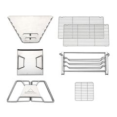 Bếp Nướng Dã Ngoại Gấp Gọn Campingmoon X-Two - Thép Không Gỉ Chịu Nhiệt Cao, Tiện Lợi Mang Theo Khi Cắm Trại