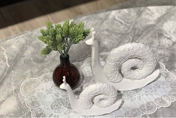 Bộ Bàn Trà Venus A2 Asahi Nhật Bản - Đá Marble Nhân Tạo, Phong Cách Hiện Đại, Bàn Hình Bầu Dục và Lục Giác Độc Đáo