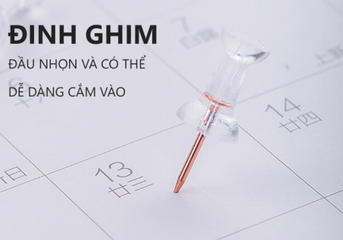 Bộ Phụ Kiện Ghim Tài Liệu Deli 78551 - Kẹp Giấy Mạ Vàng Hồng Sang Trọng, Hộp Vuông 4 Ngăn Siêu Tiện Dụng