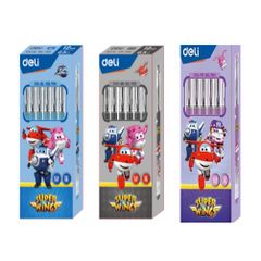 Bút Bi Nước Mực Gel Xanh Đen 0.5mm Deli Hoạt Hình CG12 - Bút Viết Trơn Tru, Thiết Kế Dành Cho Học Sinh, Không Bị Tắc Mực