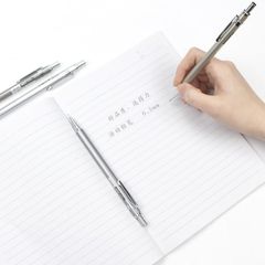 Bút Chì Kim Học Sinh Deli Kèm Đầu Tẩy S001/S002 - Bút Kim Loại Đánh Bóng Chống Gỉ Nét 0.5mm & 0.7mm, Tiện Dụng Cho Học Sinh