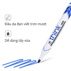 Bút Dạ Bảng Deli Hộp 12 Chiếc EU00130/EU00630 - Bút Viết Màu Xanh Đen Đỏ Chất Liệu PP, An Toàn Không Độc Hại, Tiện Dụng Cho Dùng Hàng Ngày
