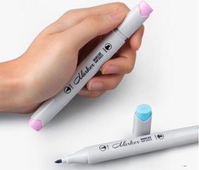 Bút Lông Màu Hai Đầu Marker Baoke MP2925 - Bút Vẽ Tô Màu An Toàn, Thiết Kế Đẹp Cho Nghệ Sĩ Và Học Sinh, Bộ 12-24 Màu Sắc Tươi Sáng
