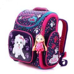Cặp Chống Gù Lưng DeLune Họa Tiết Chó Trắng Của Nga - Giúp Bảo Vệ Cột Sống Cho Trẻ, Chất Liệu Cao Cấp Siêu Bền