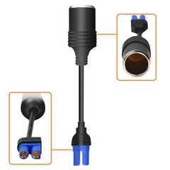 Cáp Chuyển Jack EC5 Sang Lỗ Cắm Tẩu Ô Tô 12V - Kết Nối Nguồn Điện Cho Thiết Bị 12V Trên Xe Hơi