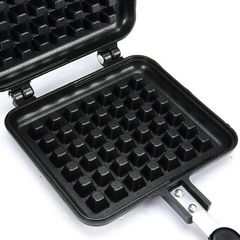 Chảo Nướng Bánh Waffle Chống Dính 2 Mặt Kích Thước 13x14cm - Dụng Cụ Làm Bánh Tiện Lợi Cho Người Yêu Thích Nấu Ăn