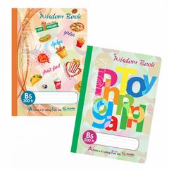 Combo 5 Cuốn Vở Kẻ Ngang Klong 200 Trang B5 Wisdom Book MS 890 - Giấy Mịn, Dòng Kẻ Rõ Nét, Giúp Bảo Vệ Thị Lực