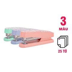 Dập Ghim Deli E0402F - Ghim Tối Đa 25 Tờ, Đế Xoay Chiều, Thiết Kế Bền và Tiện Dụng Cho Văn Phòng và Học Tập