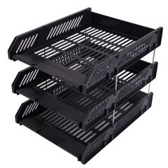 Giá Tài Liệu 3 Ngăn Deli E9209 - Chất Liệu GPPS Bền Bỉ, Thiết Kế Tiện Lợi Dễ Lưu Trữ, Phù Hợp Văn Phòng Phẩm