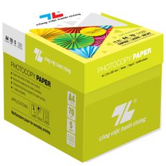 Giấy A4 Thiên Long 70 gsm - Giấy Văn Phòng Chất Lượng Cao, Mặt Nhẵn, Mau Khô Mực, Đóng Gói 500 Tờ