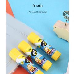 Hồ khô kết dính mạnh Deli 8g EA21010 - Hộp 24 lọ chất lượng cao, ít mùi, khô nhanh, an toàn cho thủ công mỹ nghệ