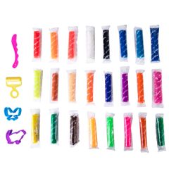 Hộp đất nặn Deli 12/24 màu ED75246/ED75286 kèm khuôn - Đồ thủ công an toàn cho trẻ nhỏ, kích thích sáng tạo và phát triển nghệ thuật.