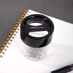 Hộp đựng ghim Deli E9881 φ58*75MM - Thiết kế tiện lợi, dễ dàng lưu trữ và sử dụng cho văn phòng phẩm