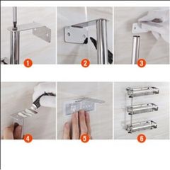 Kệ Gia Vị Xoay 180 Độ Oenon - Inox SUS304 Chất Lượng Cao, Có Thể Điều Chỉnh Chiều Cao, Tiện Lợi Cho Căn Bếp Gọn Gàng