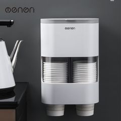 Kệ úp cốc giấy dán tường Oenon - Giải pháp tiện lợi cho quán nước, văn phòng với ngăn để đồ uống hiện đại, không cần khoan tường