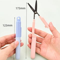Kéo Tiện Lợi Deli Có Khóa 105mm 77761 - Thiết Kế Nhỏ Gọn, Lưỡi Dao Sắc Bén, Phù Hợp Học Sinh và Văn Phòng