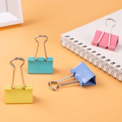 Kẹp bướm Deli E8553A hộp 24 chiếc - Kẹp giấy bền bỉ, chắc chắn, nhiều màu sắc cho văn phòng và học tập