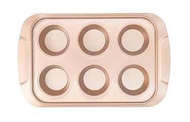 Khuôn Nướng Bánh Cupcake 6 Ô Chống Dính Unibaker MB842 - Dụng Cụ Nhà Bếp Chất Liệu Thép Carbon An Toàn, Phân Tán Nhiệt Đồng Đều