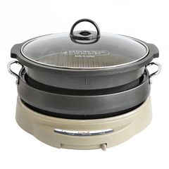 Nồi Lẩu Điện Đa Năng Tiger Queen SQ-C350 - Dung Tích 4L, Nắp Kính Chống Trào, Thiết Kế Sang Trọng, Tiết Kiệm Điện