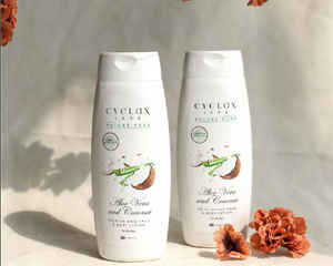 Lotion Dưỡng Ẩm Cyclax Aloe Vera & Dầu Dừa - Dưỡng Da Mềm Mại, Giảm Mụn Trứng Cá, Chăm Sóc Da Toàn Thân 250ml