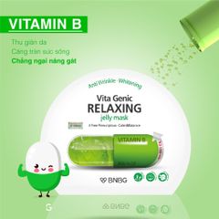 Mặt nạ BNBG Vitamin B - Hỗ trợ phục hồi và trẻ hóa da tổn thương, chiết xuất lô hội Jeju, 10 miếng 30ml - Dưỡng da khỏe mạnh, tươi sáng