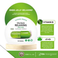Mặt nạ BNBG Vitamin B - Hỗ trợ phục hồi và trẻ hóa da tổn thương, chiết xuất lô hội Jeju, 10 miếng 30ml - Dưỡng da khỏe mạnh, tươi sáng