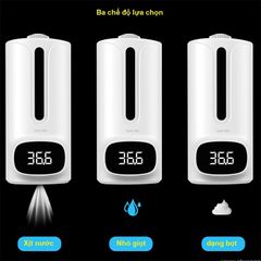 Máy Đo Nhiệt Độ K9 Pro Plus 2 Trong 1 - Xịt Khuẩn Tự Động, Cảm Biến Hồng Ngoại, Đo Thân Nhiệt Chính Xác, Dễ Dàng Sử Dụng