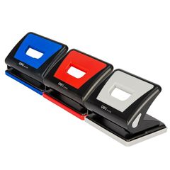 Máy đục lỗ 15 tờ Deli E0105 - Thiết kế tiện dụng, lưỡi kim loại sắc bén và tay cầm thoải mái cho văn phòng phẩm chất lượng cao