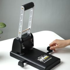 Máy Đục Lỗ Đại 100 Tờ Deli E0130 - Thiết Kế Tiện Dụng, Chất Liệu Kim Loại Bền, Dễ Sử Dụng Với 1 Tay