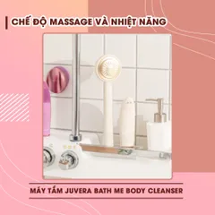 Máy Tắm Juvera Bath Me Body Cleanser - Thiết Bị Vệ Sinh Cơ Thể Đa Năng, Tẩy Da Chết & Massage Nhiệt, Hiệu Quả Dưỡng Da 3 Trong 1
